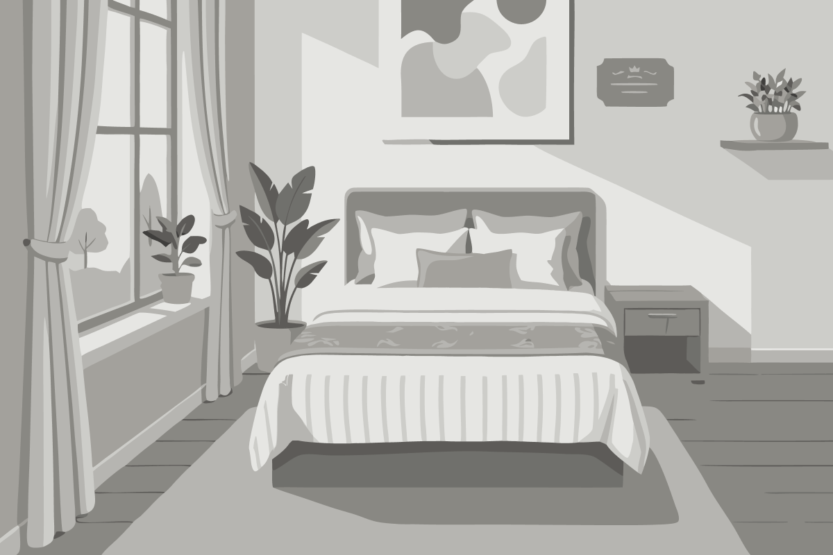 Suíte Júnior com 1 Cama de Casal